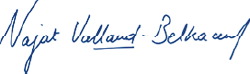 Signature de Najat Vallaud Belkacem